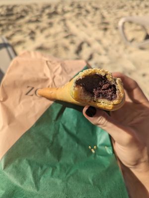 Olive pie at Zorbas Bakery  in Ayia Napa