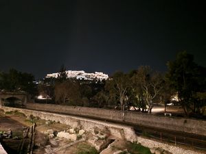 The view from the restaurant at Theta in Athens