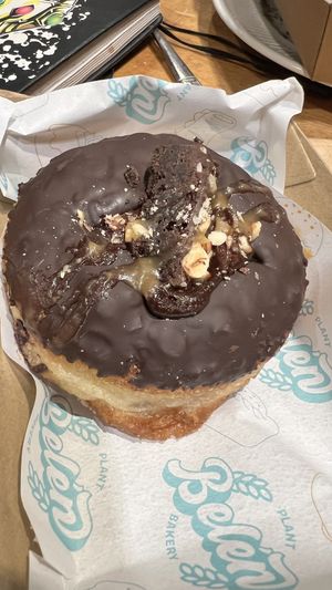 Amazing Nutella Caramel Brownie donut. 🍩   at WLG - Belen Vegan Bakery - Domestic in Wellington