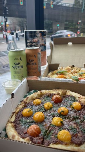 Perfect sized   at VeganZza in Vancouver