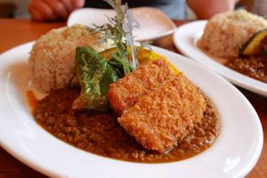 japanese curry  at Pole Pole in Tokyo