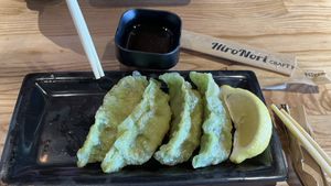 Vegan Gyoza  at HiroNori Craft Ramen in Santa Fe Springs