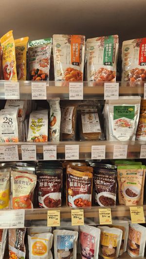 Vegan curries at Organic Plaza - Fujii Daimaru Store in Kyoto