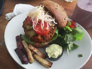 Burger at The Grassy Hopper in Gzira