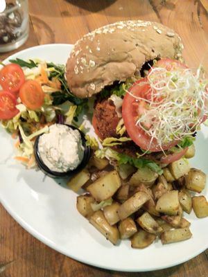 Burger at The Grassy Hopper in Gzira
