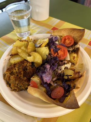 One plate - 2 was about €26  at Lelé - Natural Food in Rome