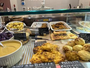 Quinoa burger, polpettes and more    at Lelé - Natural Food in Rome