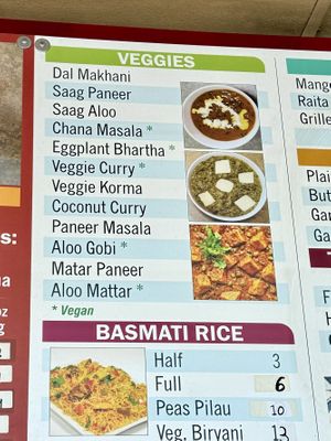 Menu  at Indian Summer in El Segundo