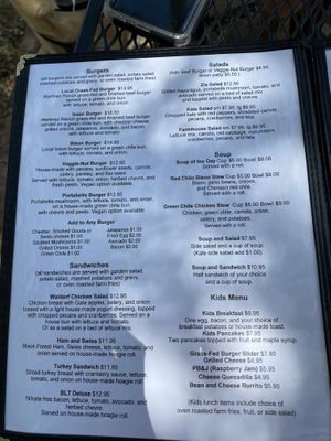 Menu  at Farmhouse Cafe and Bakery in El Prado