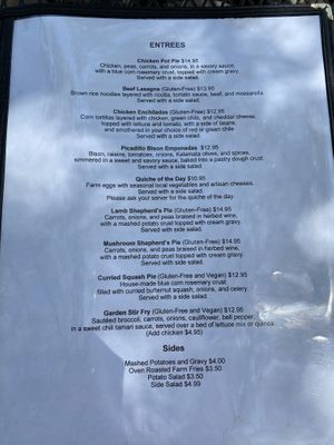 Menu  at Farmhouse Cafe and Bakery in El Prado