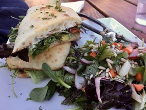 BLTA sandwich  at Mike's Cafe and Wine Bar in San Juan Island