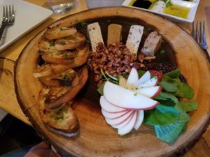Cheese Platter at Mike's Cafe and Wine Bar in San Juan Island