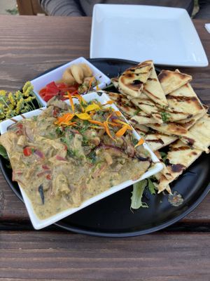 Wild mushroom tartine   at Mike's Cafe and Wine Bar in San Juan Island
