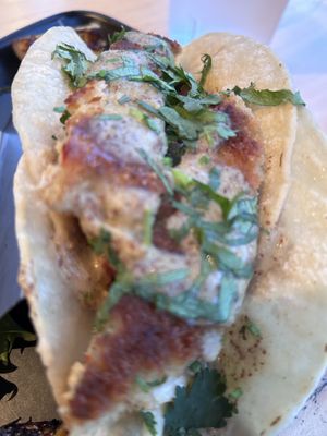 Crab taco  at Mike's Cafe and Wine Bar in San Juan Island