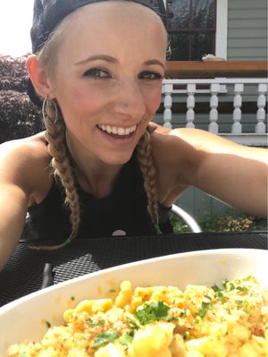 mac and cheese ? amazing food here!!  at Mike's Cafe and Wine Bar in San Juan Island