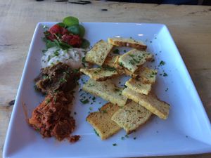 bruschetta trio at Mike's Cafe and Wine Bar in San Juan Island