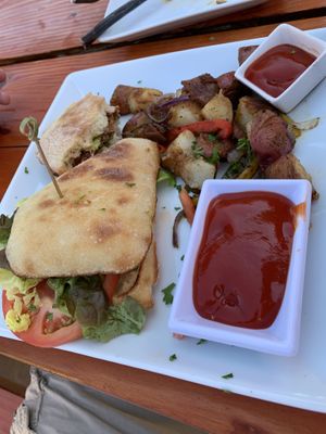 BLT my non vegan husband loved!! at Mike's Cafe and Wine Bar in San Juan Island