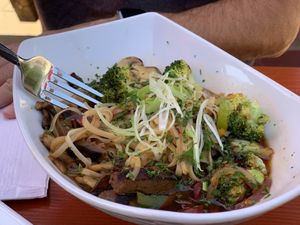 Schezuan Steak at Mike's Cafe and Wine Bar in San Juan Island