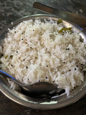 Coconut rice  at Masala Indian Cuisine in Townsville