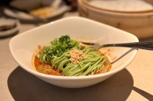 Sesame noodles   at Din Tai Fung in New York City