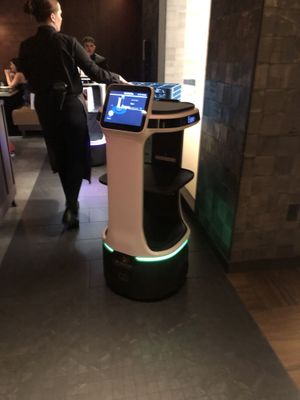 Wow they have robot now, it’s new   at Din Tai Fung in New York City