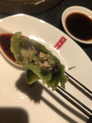 Vegan dumpling   at Din Tai Fung in New York City