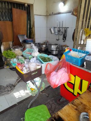 Cooking area at Quan Chay 126 in Ho Chi Minh City