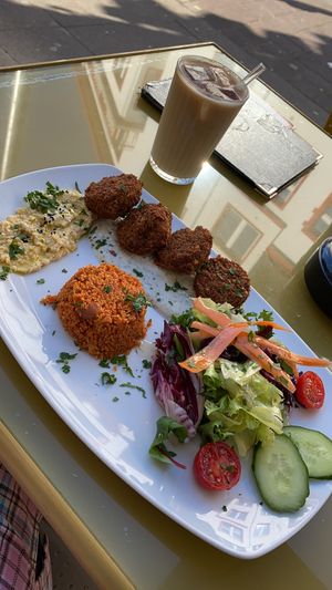 Falafel at Moccaklatsch in Bielefeld