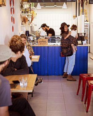 Our cozy space at The Hummus Kitchen in Aljezur