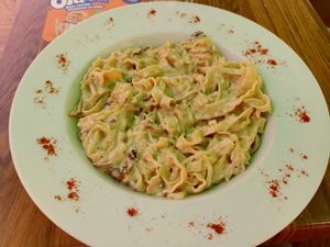 Tagliatel at Loving Hut in Maribor