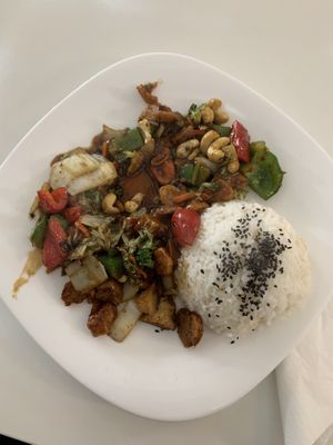 Kung Pao  at Loving Hut in Maribor