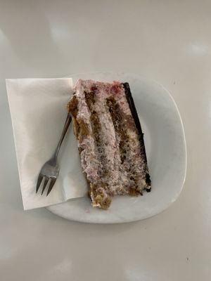 Strawberry Cake 🍰  at Loving Hut in Maribor