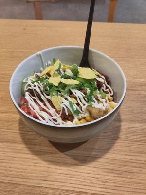 Vegan bowlritto bowl at Fat Monk - München Stachus in Munich