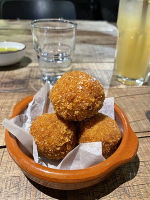 arancini  at Peloton Cycling Eatery in Helsinki