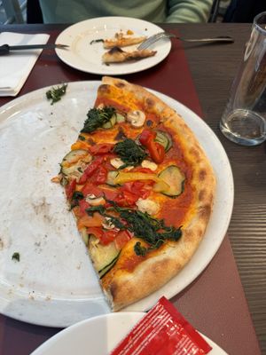 Vegetable pizza   at Scala  in Davos