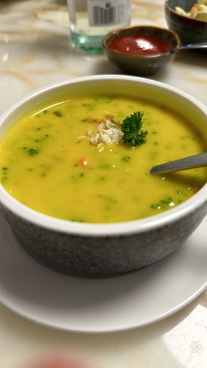 Muligawtany soup  at GALA in Abu Dhabi