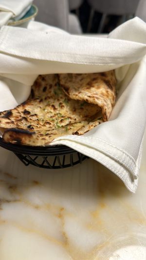 Garlic naan  at GALA in Abu Dhabi