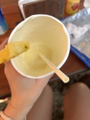 Pineapple fresh juice!   at Totally Taco in Roatan