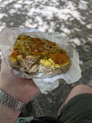 Ricotta de almendras y verduras at ITACA - Cocina Botanica in Granada