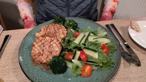 Celery root steak at Restaurant BAKKI in Laugarbakki