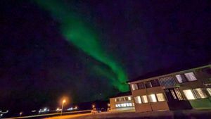 The hotel is an excellent place to see the Northern Lights!! at Restaurant BAKKI in Laugarbakki
