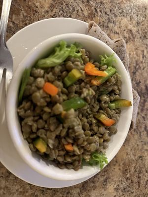 Lentil saladd  at Alem Ethiopian Village in Milwaukee
