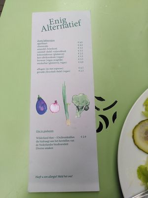 Desserts at Enig Alternatief in Arnhem