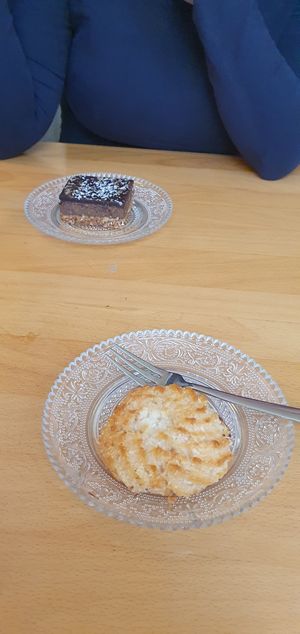 Dessert, de short bread was top! at Enig Alternatief in Arnhem