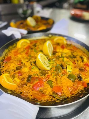 Vegan Paella at El Patio in Fuerteventura