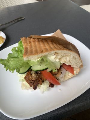 seitan sandwich   at 108 in Ljubljana
