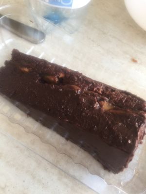 banana & chocolate torte at 108 in Ljubljana