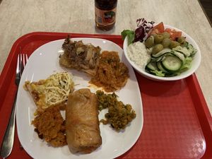 My buffet selection. My only regret is not getting more! at 108 in Ljubljana