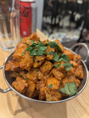 Spicy potatoes at Paramount Fine Foods  in Toronto