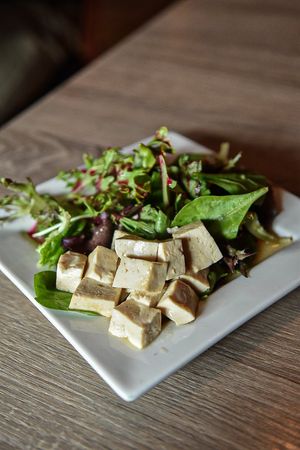 Completely tofu and salad at Dao Fu in San Diego